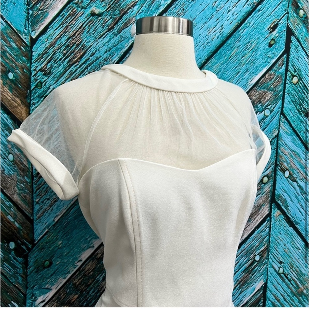 Maggy London Sexy Sweetheart Neckline Wiggle Dress Retro Wedding Party Dress